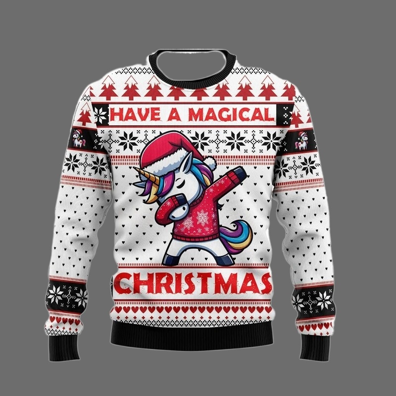 Fashion Unicorn Ugly Christmas - Men'S Fashion Xmas Party ulasan dan harga