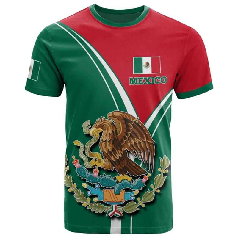 Mexico National Flag T Shirts  - Mens Fashion Mexico ulasan dan harga