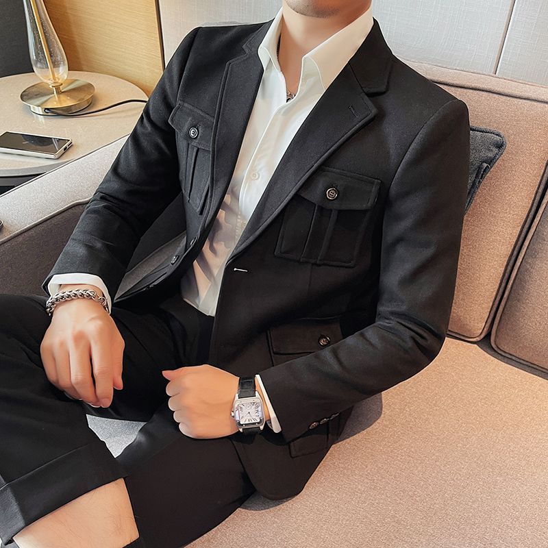 Fashion Light Luxury New Tweed - Men'S Fashion Light Jacket ulasan dan harga