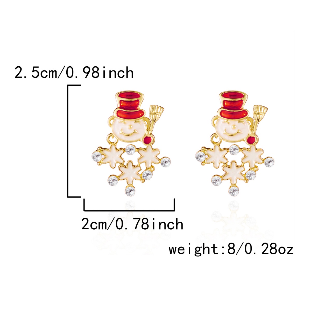 Christmas Holiday Stud Earring - Men'S Fashion Xmas Party ulasan dan harga