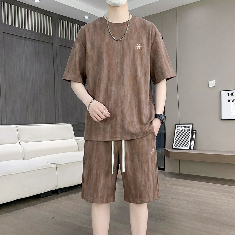 【T-Shirt + 5-Point Shorts】Men' - Mens Fashion Suits ulasan dan harga