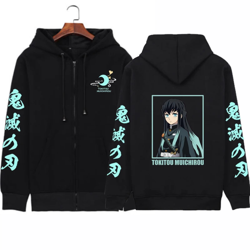 CyAnime Demon Slayer Mens Zipp - Men'S Fashion Zipper Hoodie ulasan dan harga