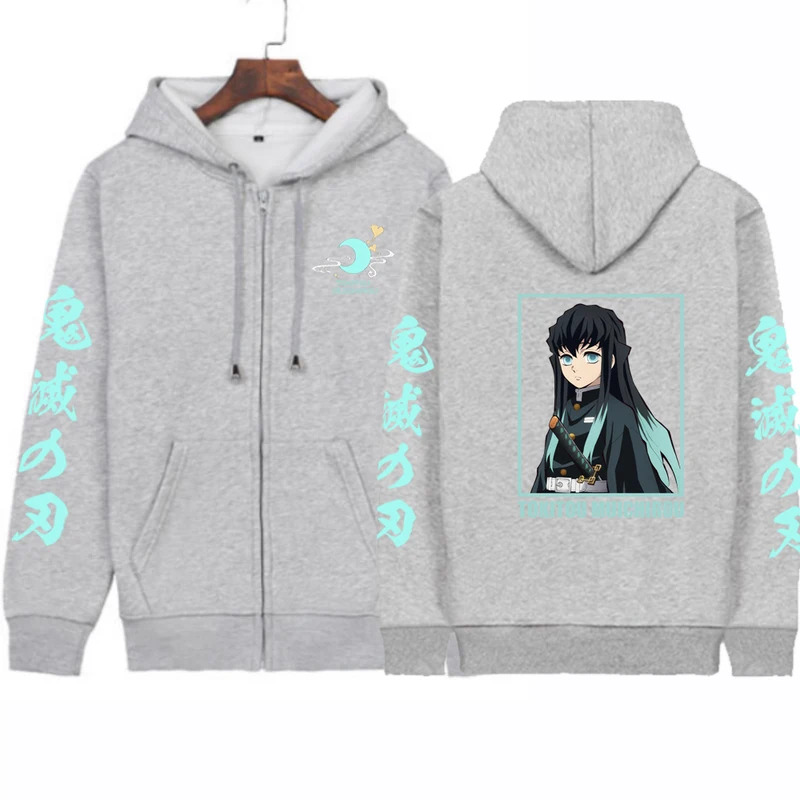 CyAnime Demon Slayer Mens Zipp - Men'S Fashion Zipper Hoodie ulasan dan harga