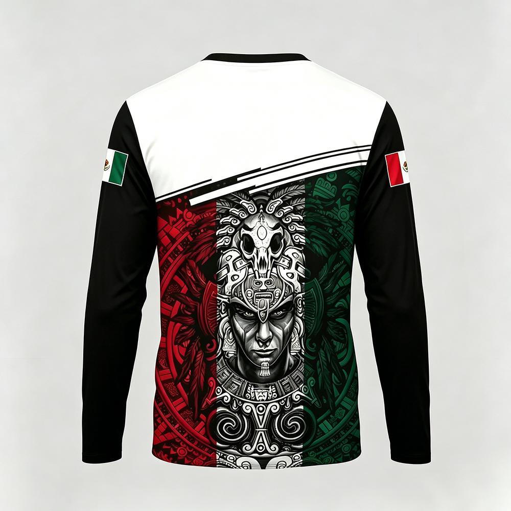 Mexico Themed Printed Long Sle - Mens Fashion Mexico ulasan dan harga