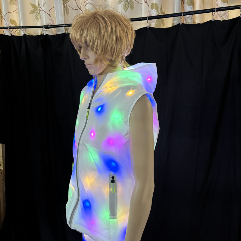 Glowing Vest Jacket Costumes H - Men'S Fashion Light Jacket ulasan dan harga
