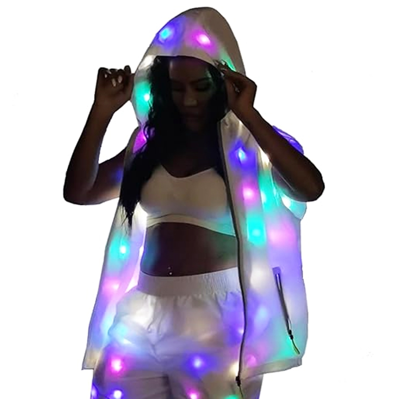 Glowing Vest Jacket Costumes H - Men'S Fashion Light Jacket ulasan dan harga