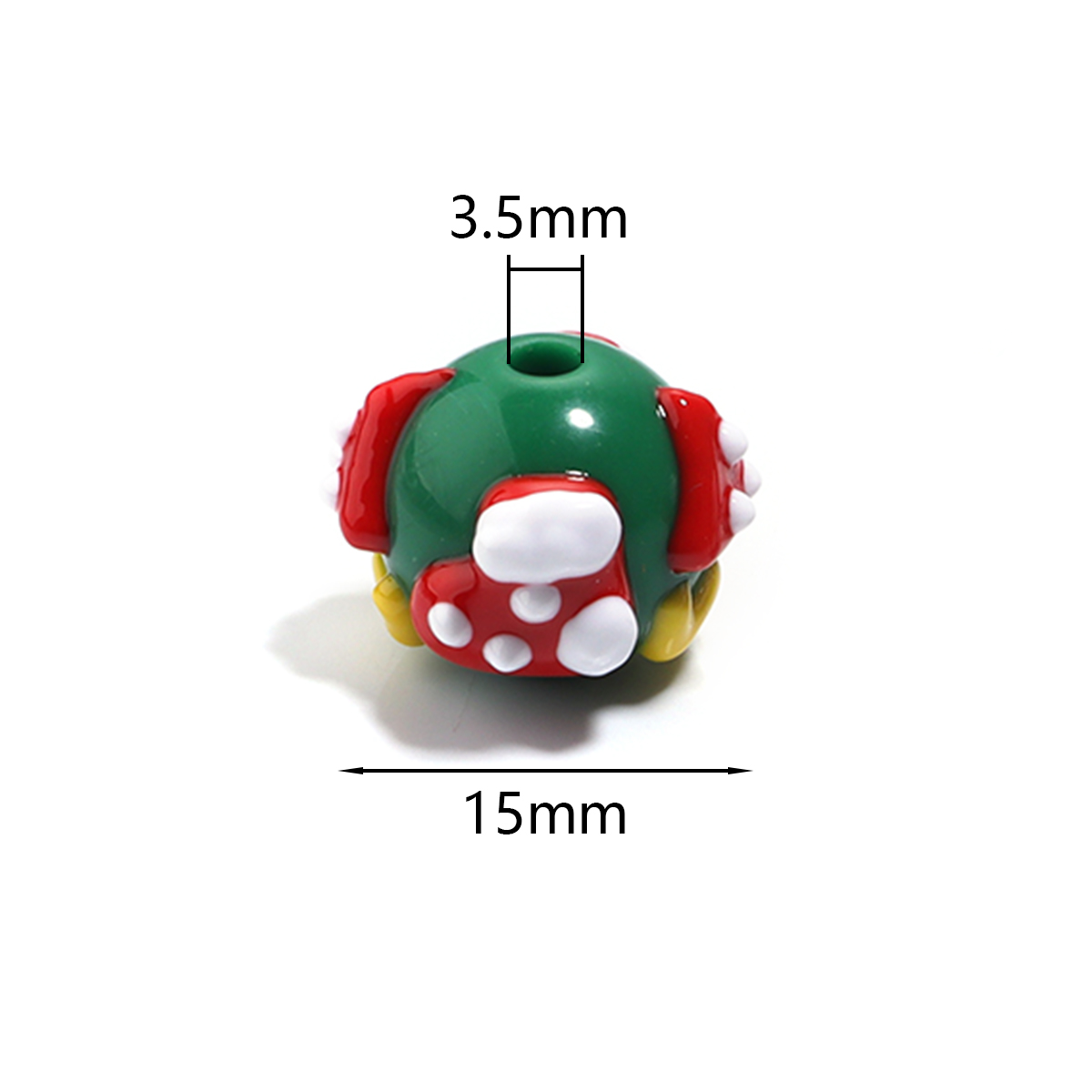 5pcs/lot Chrismas Acrylic Bead - Men'S Fashion Xmas Party ulasan dan harga
