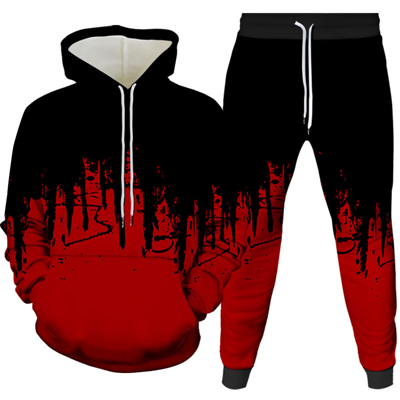 Ink Painting 3D Printed Hoodie - Men'S Fashion Pants ulasan dan harga