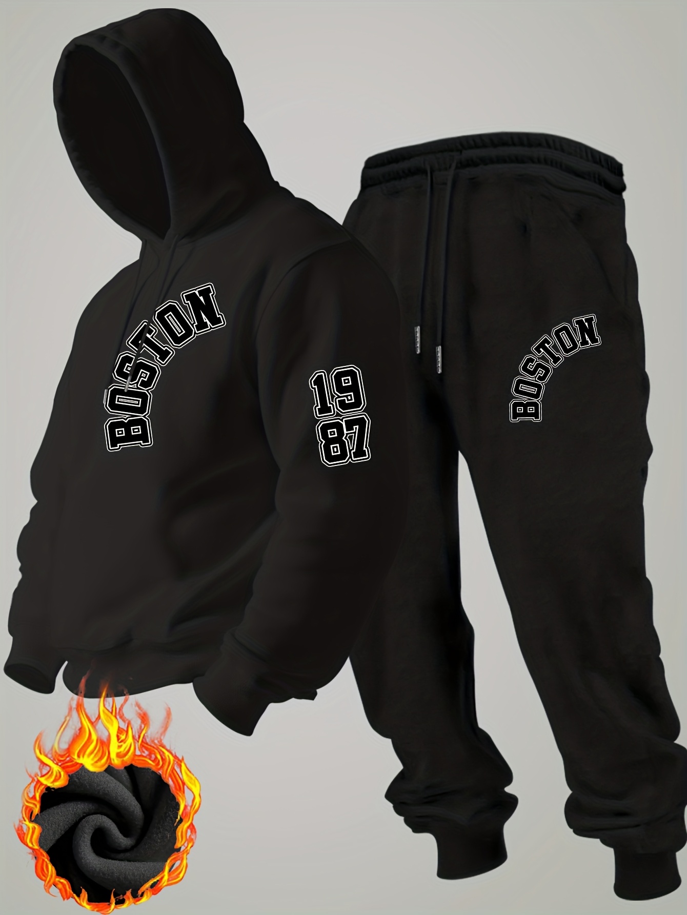 2026 new Men Winter Fleece Hoo - Men'S Fashion Pants ulasan dan harga