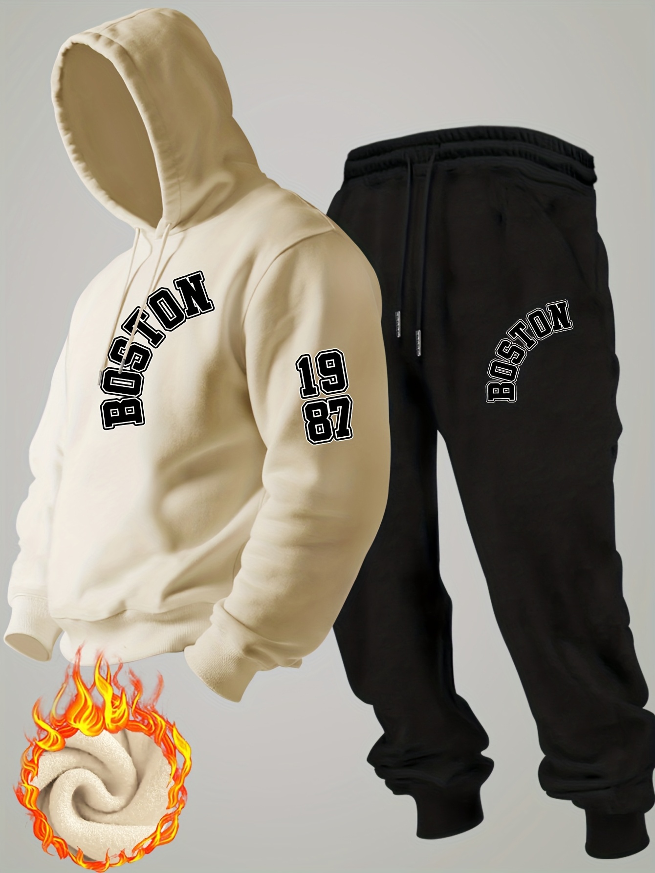 2026 new Men Winter Fleece Hoo - Men'S Fashion Pants ulasan dan harga