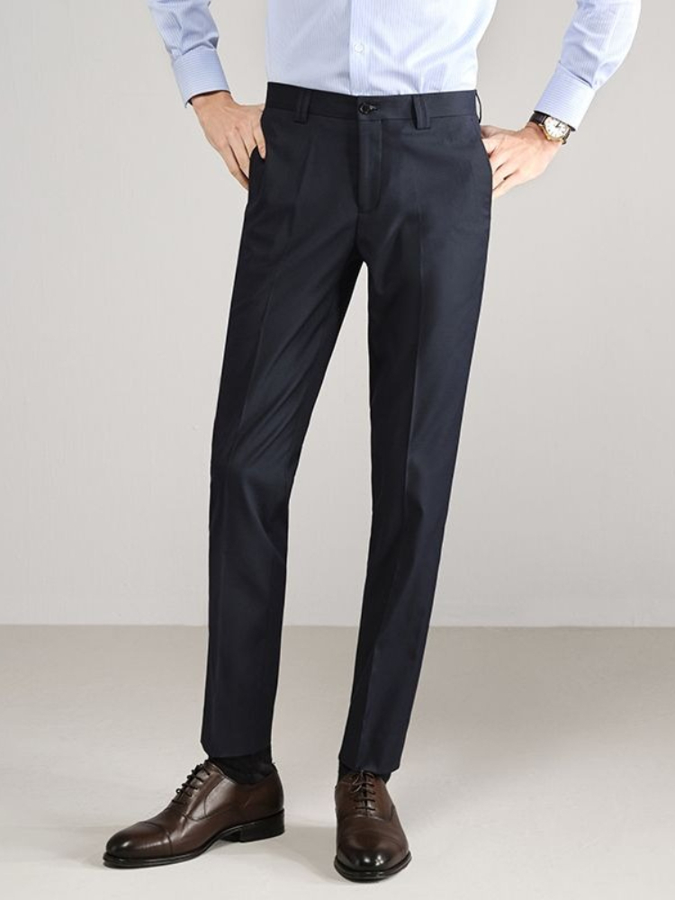 Men's Spring Summer Slim Fit B - Formal Trouser Stretch ulasan dan harga