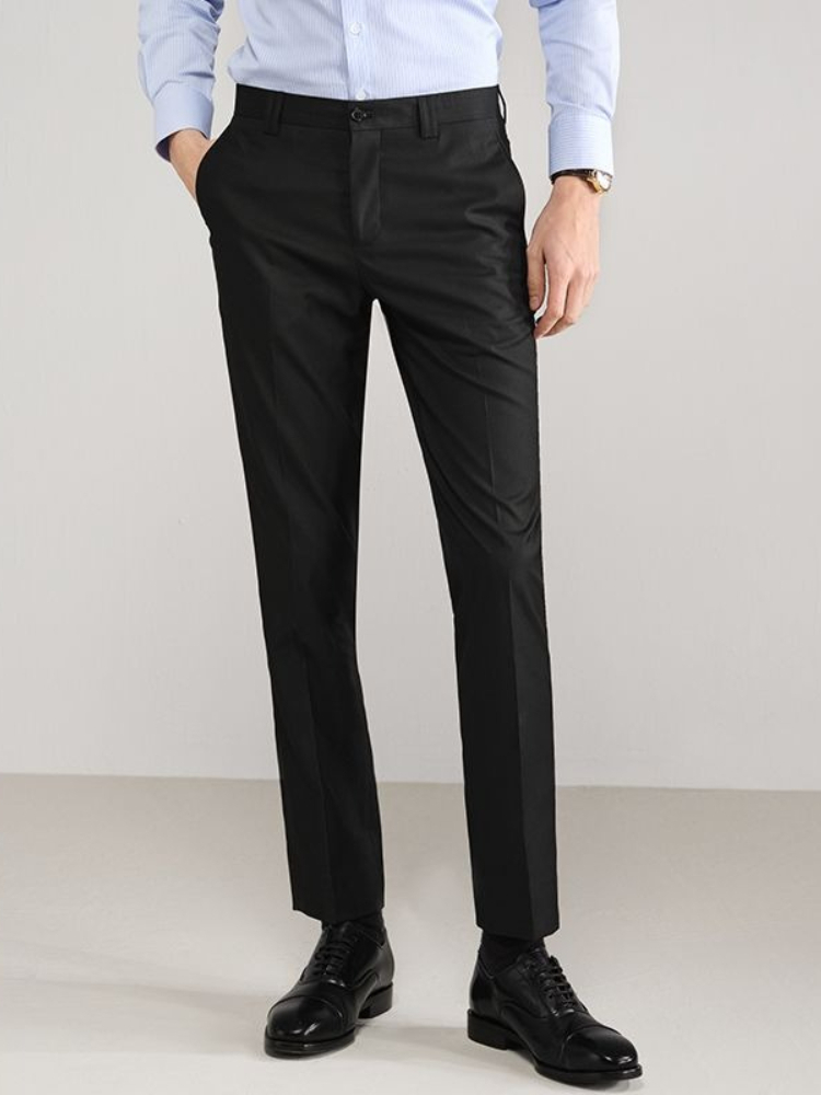 Men's Spring Summer Slim Fit B - Formal Trouser Stretch ulasan dan harga
